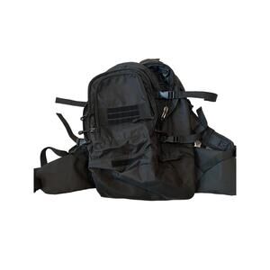 Mercury Black XL Tactical Backpack w Hip Flaps